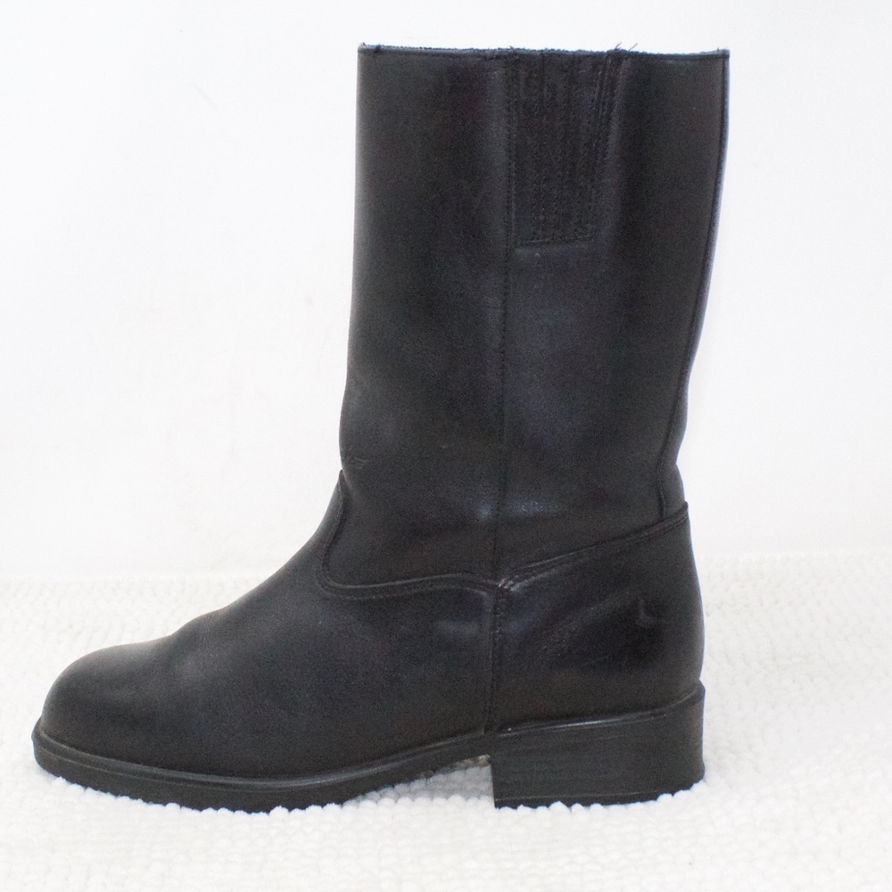 Cruserworks Black Leather Motocycle Boots Size 10